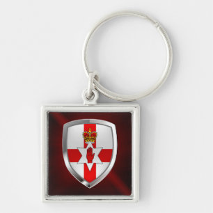 Northern Ireland Metallic Emblem Keychain