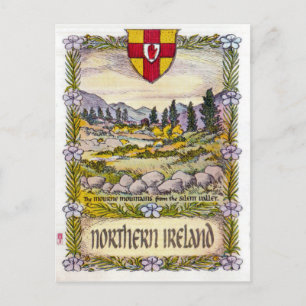 Northern Ireland Mourne mountains postcard