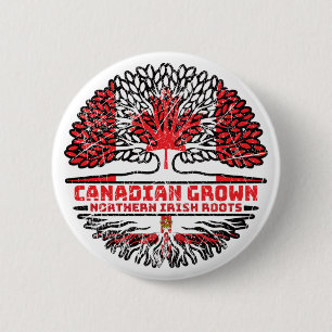 Northern Ireland Northern Irish Canadian Canada 2 Inch Round Button