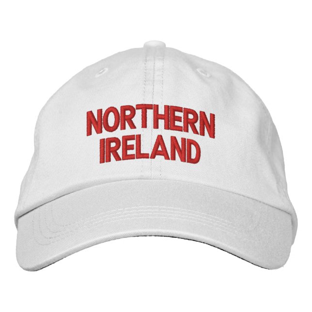 Northern Ireland Red on White Patriotic Cap (Front)