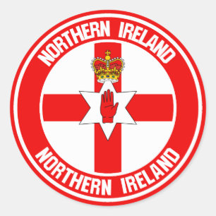 Northern Ireland Round Emblem Classic Round Sticker
