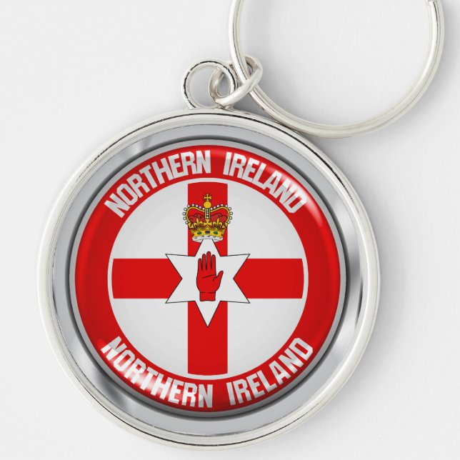 Northern Ireland Round Emblem Keychain (Front)