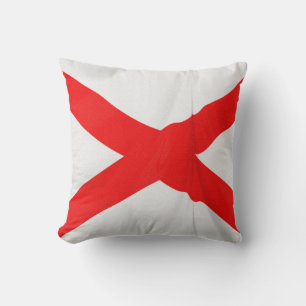 Northern Ireland Saltire of St Patrick Throw Pillow