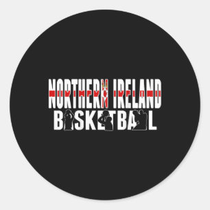 Northern Ireland Sketll Fans Jersey Northern Irish Classic Round Sticker