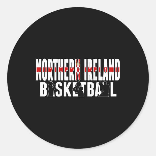 Northern Ireland Sketll Fans Jersey Northern Irish Classic Round Sticker (Front)