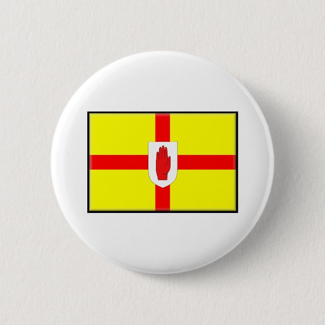 Northern Ireland (Ulster) Flag 2 Inch Round Button (Front)