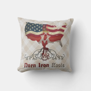 Northern Irish American Roots Outdoor Pillow