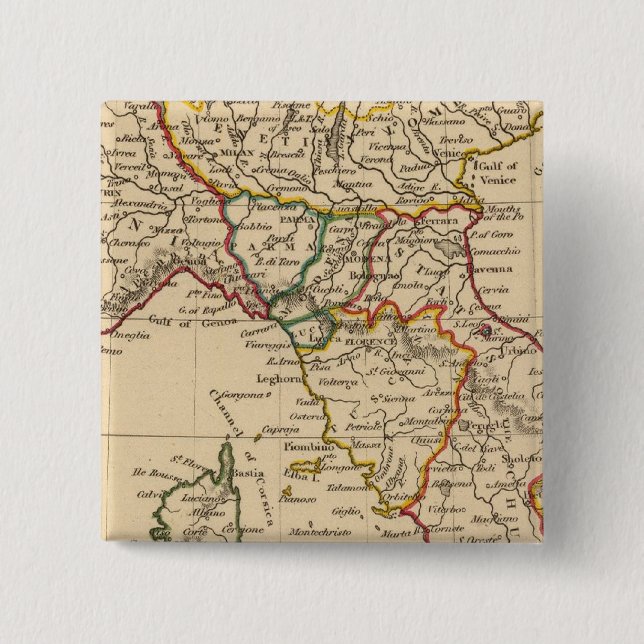 Northern Italy 2 Inch Square Button (Front)