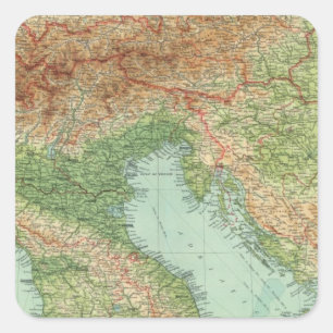 Northern Italy, Austria, &c Square Sticker