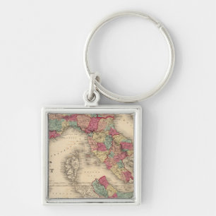 Northern Italy Southern Italy Keychain