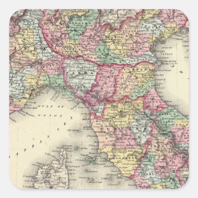 Northern Italy Square Sticker (Front)