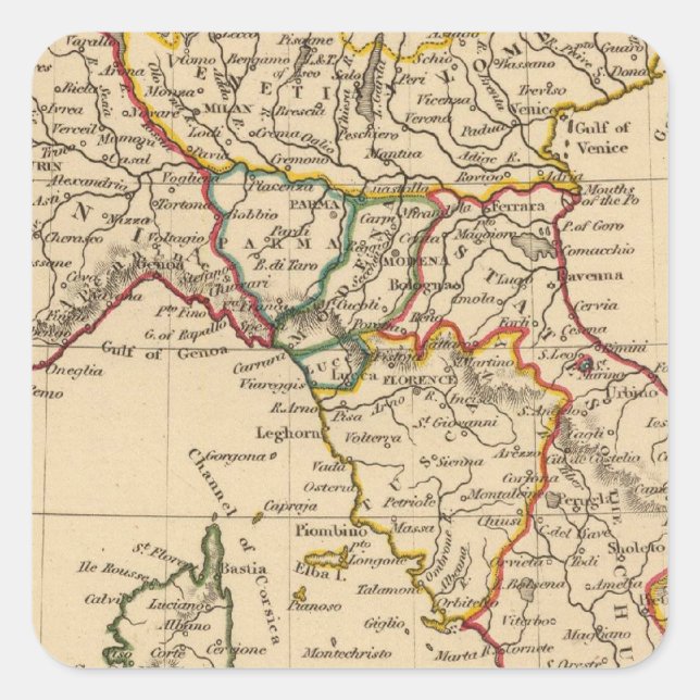 Northern Italy Square Sticker (Front)