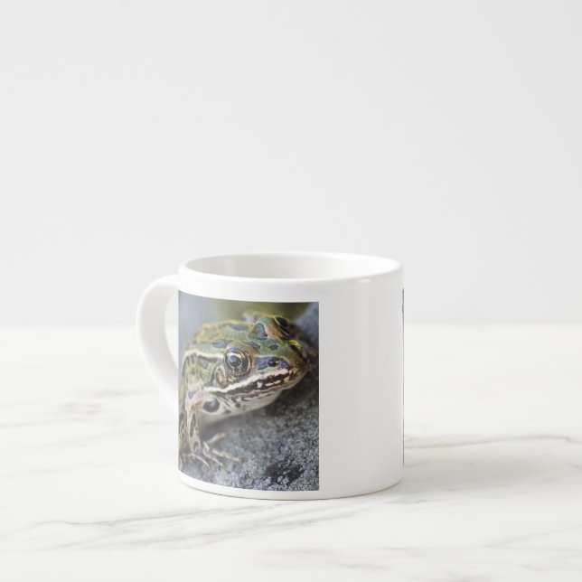 Northern Leopard frog, See-through Island, Espresso Cup (Front Left)