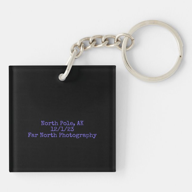 Northern Light acrylic keychain double sided (Back)