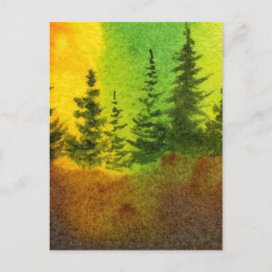 "Northern Lights #6" Country Roads Postcard