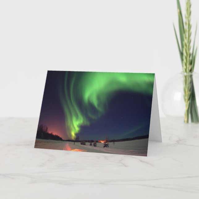 Northern Lights at Bear Lake Card (Front)