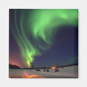 Northern Lights at Bear Lake Magnet