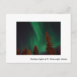 Northern lights at Ft. Wainwright, Northern lig... Postcard