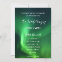 Northern Lights Aurora Borealis Elegant Wedding