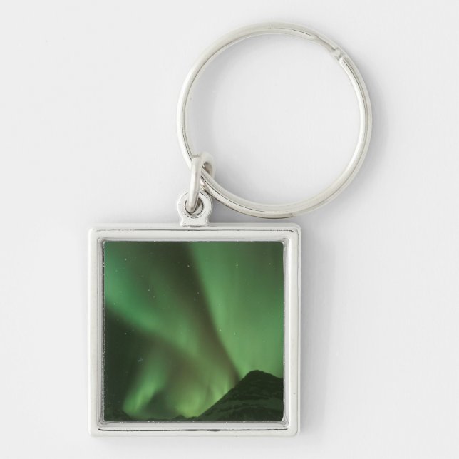 Northern lights, Aurora borealis on foothills of Keychain (Front)