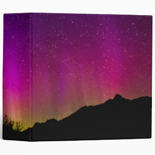 Northern Lights Aurora Borealis Starry Night Sky Binder