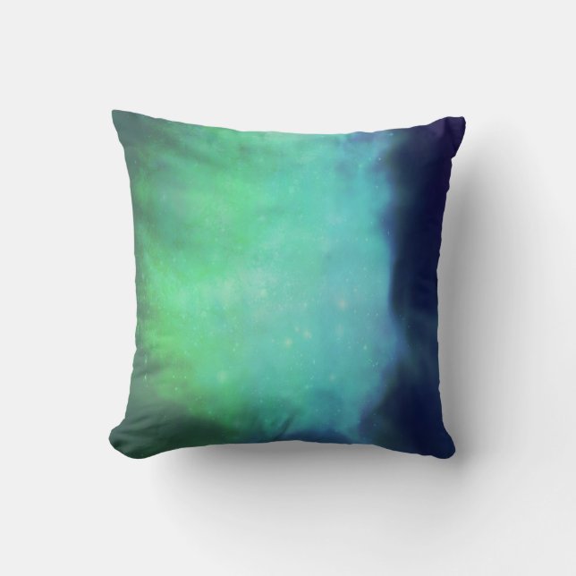 Northern Lights / Aurora Borealis Throw Pillow (Front)