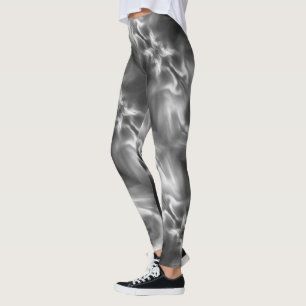 Northern Lights Black & White - Leggings