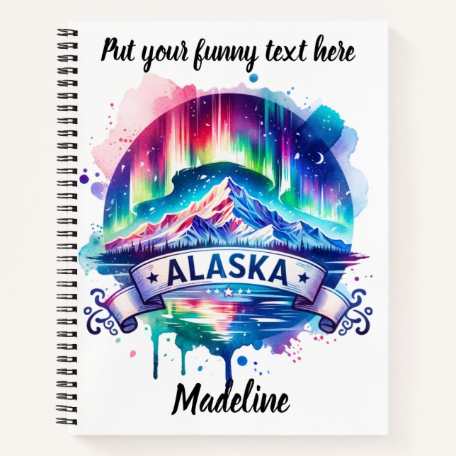 Northern lights brighten Alaska's beauty Notebook (Front)
