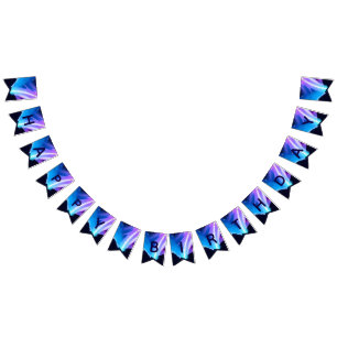 Northern Lights Bunting Flags