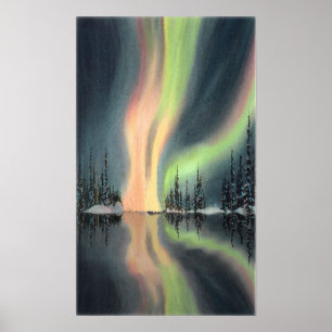 NORTHERN LIGHTS by SHARON SHARPE Poster