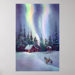 NORTHERN LIGHTS by SHARON SHARPE Poster