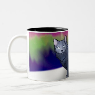 Northern Lights Cat (Aurora) Mug