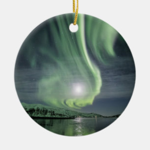 Northern Lights Ceramic Ornament