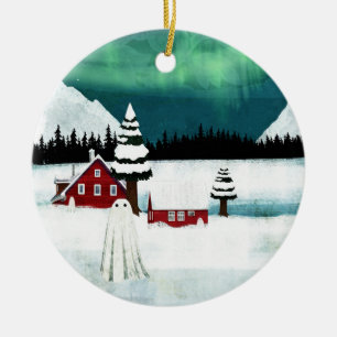 northern Lights Ceramic Ornament