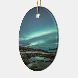 Northern Lights Ceramic Ornament