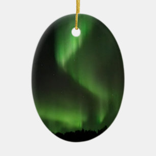 Northern Lights Ceramic Ornament