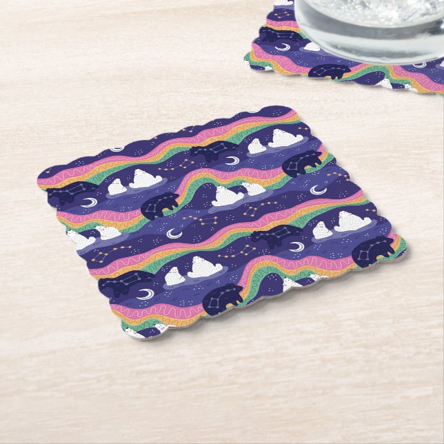 Northern Lights Coasters (Angled)