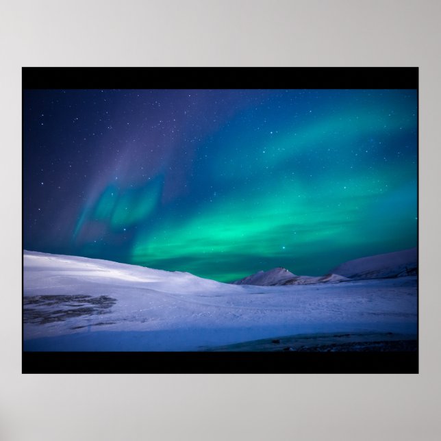 Northern lights custom personalize project home poster (Front)
