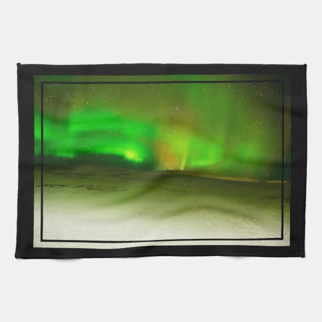 Northern Lights Dishtowel Kitchen Towel (Horizontal)