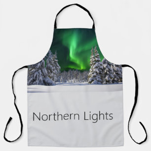 Northern lights during winter apron