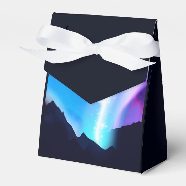 Northern Lights Favor Box (Front Side)