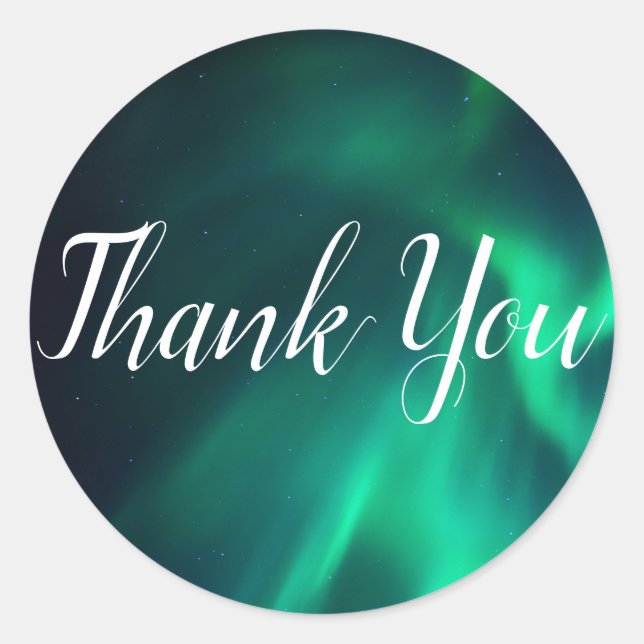 Northern Lights Favour Stickers (Front)