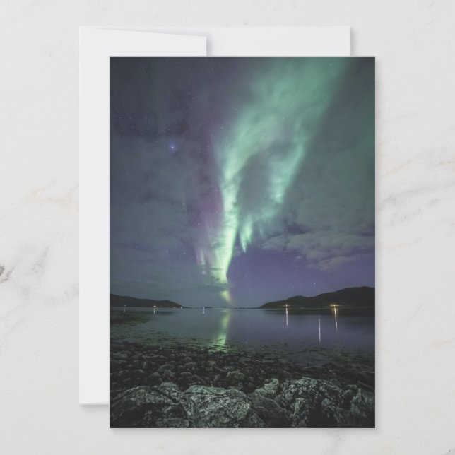 Northern Lights Fjord Card (Front)