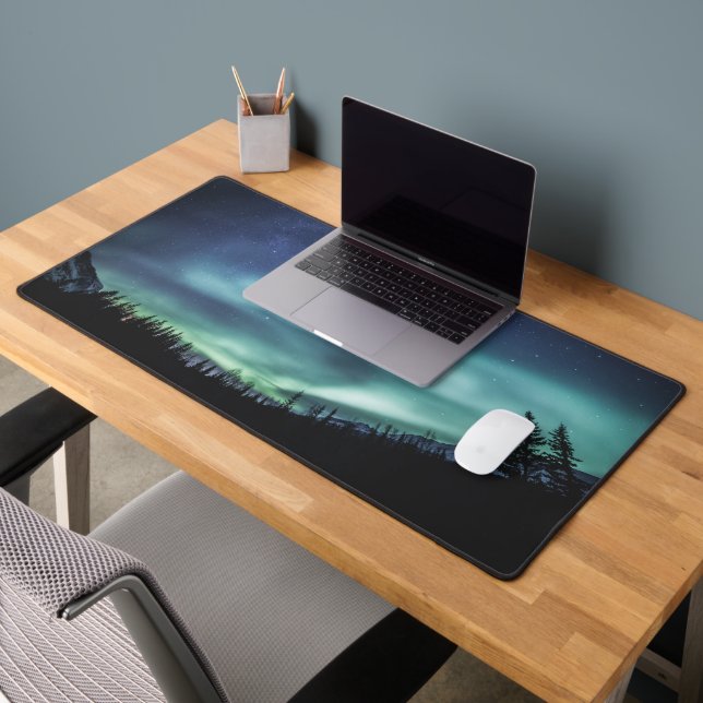 Northern Lights Forest Desk Mat (Office 2)