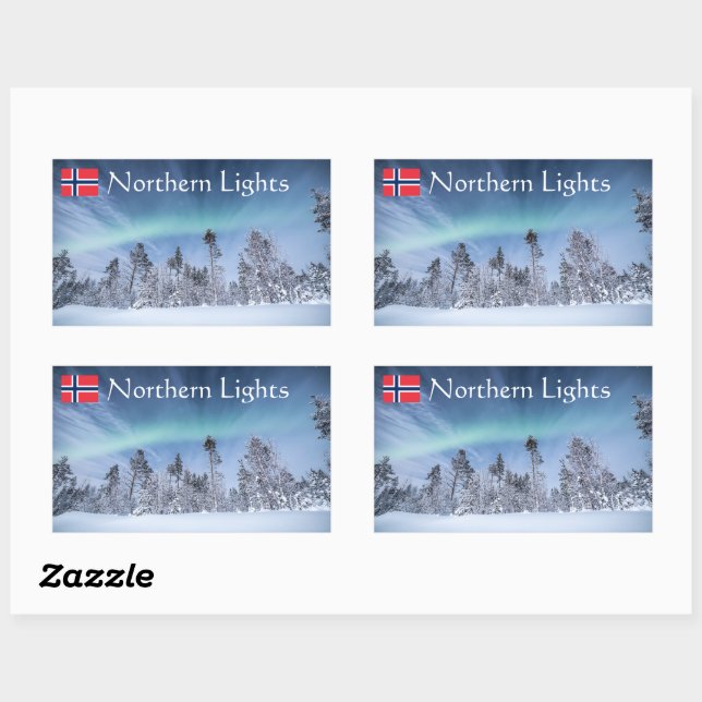 Northern Lights Forest Sticker (Sheet)