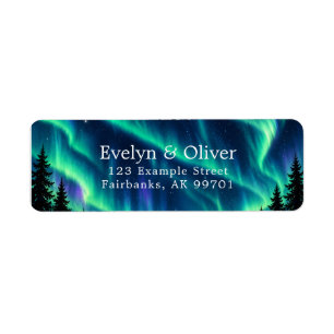 Northern Lights Forest Wedding Return Adress