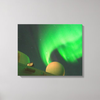 Northern Lights From A Ship At Sea Canvas Print