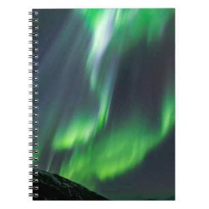 Northern Lights Glowing North Iceland Notebook