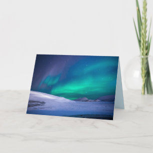 northern lights greeting card