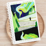 Northern Lights Happy Place Planner<br><div class="desc">Stay organized and inspired with our non-dated Monthly Planner featuring a delightful illustration of the enchanting Northern Lights. Embrace the cheerful and joyous vibes brought to life by the bright colours and original unique art, catering to women who value both functionality and creativity in their planners. This monthly planner is...</div>